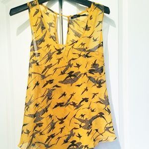 Poetry ~ Yellow and Black ~ Open Back ~ Size Large